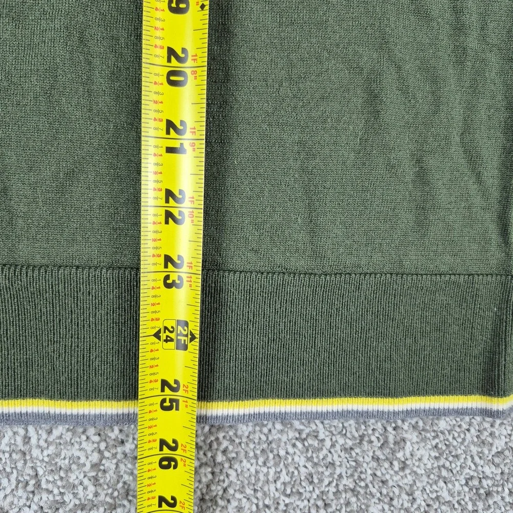 Banana Republic Extra Fine‎ Merino Wool Sweater Womens Medium Green Crewneck